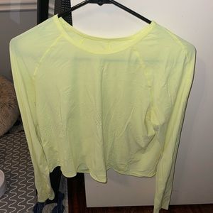 Lululemon yellow long sleeve top